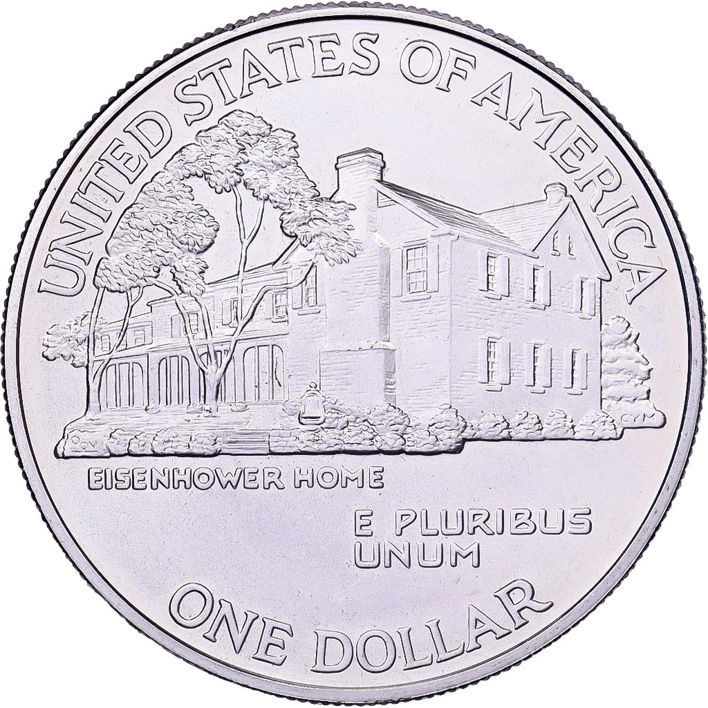 Verenigde Staten, Dollar, 1990, U.S. Mint, Zilver, PR, KM:227