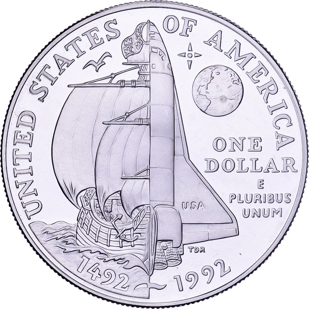 United States, Dollar, 1992, U.S. Mint, Proof, Silver, MS(65-70), KM:238