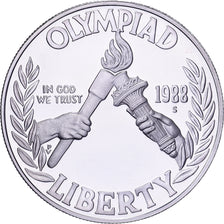 Vereinigte Staaten, Dollar, 1988, U.S. Mint, PP, Silber, STGL, KM:222