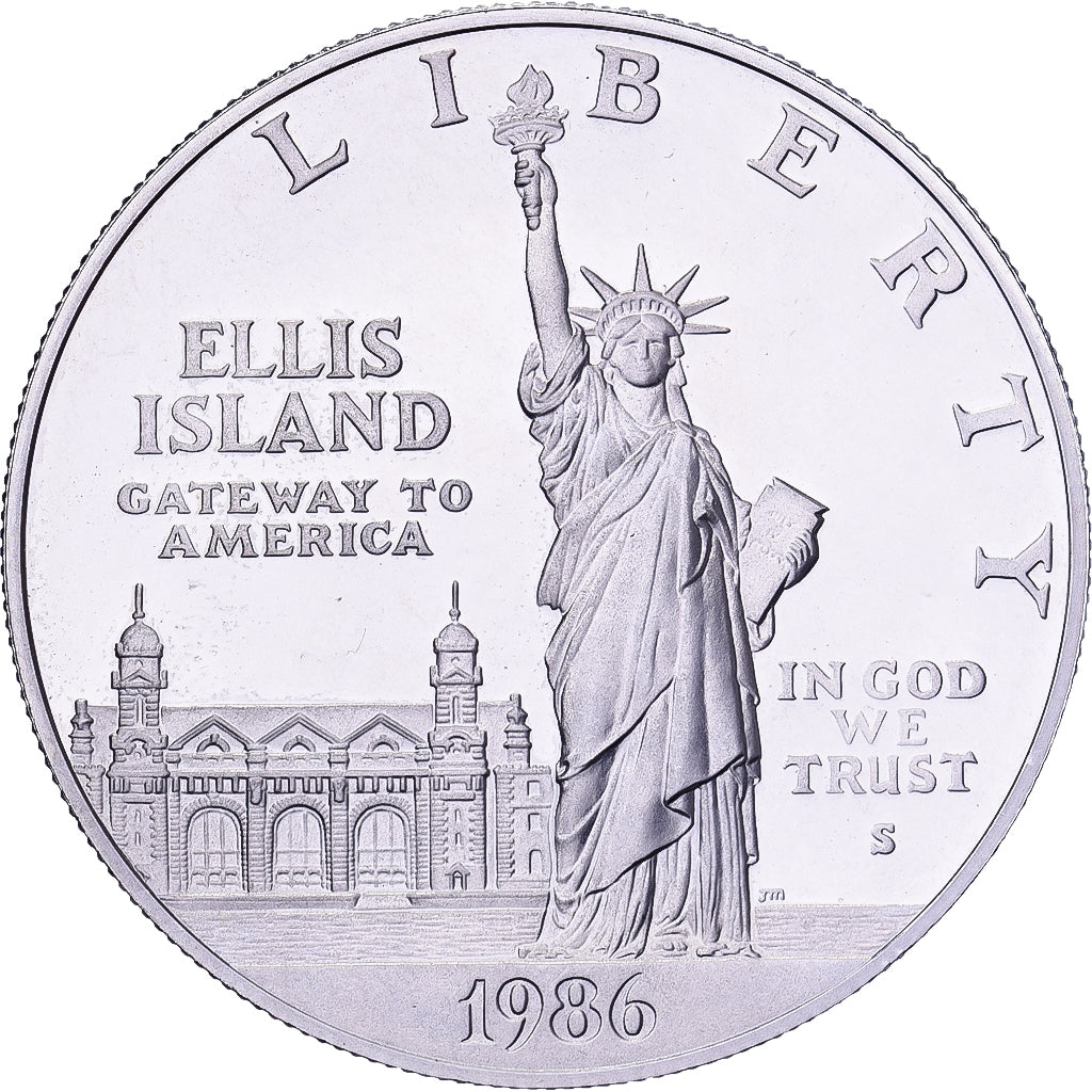 United States, Dollar, 1986, U.S. Mint, Proof, Silver, MS(65-70), KM:214