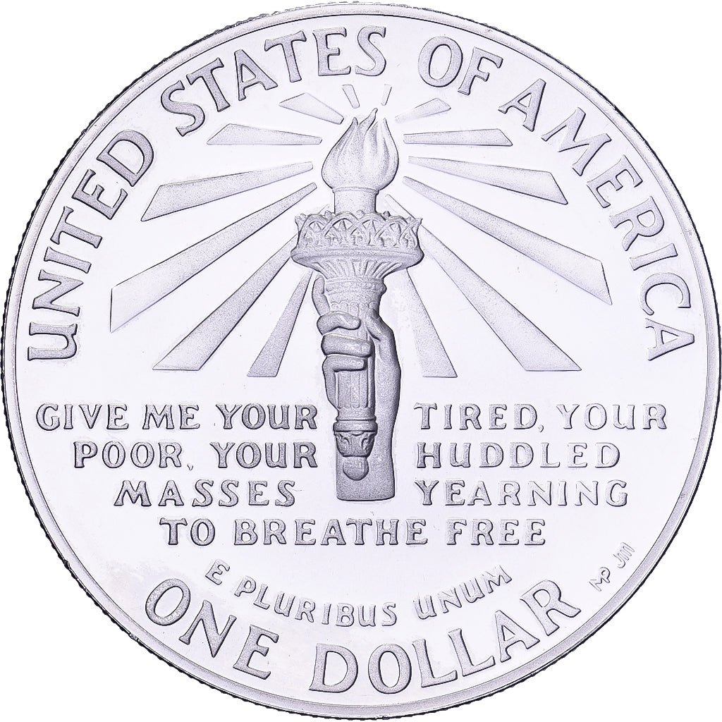 United States, Dollar, 1986, U.S. Mint, Proof, Silver, MS(65-70), KM:214