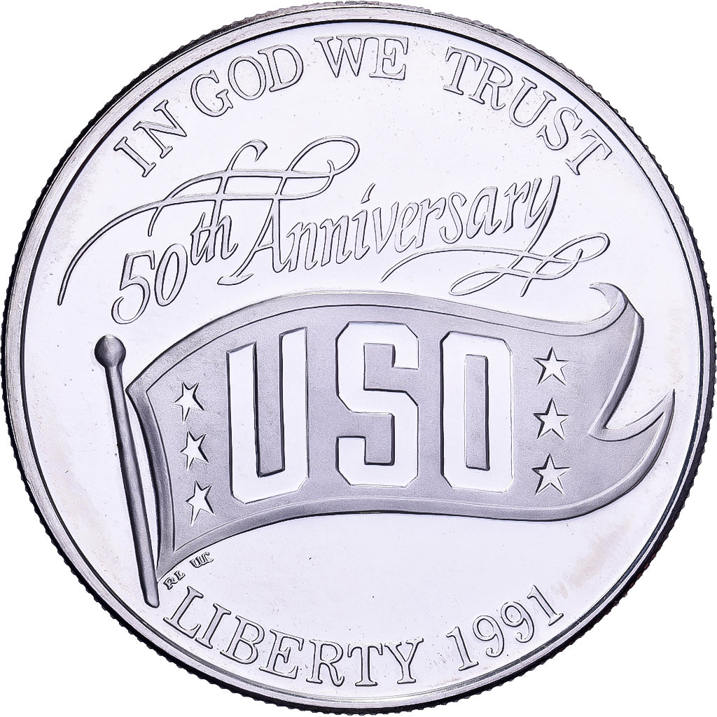 United States, Dollar, 1991, U.S. Mint, Proof, Silver, MS(65-70), KM:232