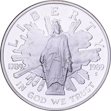 United States, Dollar, 1989, U.S. Mint, Proof, Silver, MS(65-70), KM:225