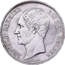 Belgien, Leopold I, 5 Francs, 5 Frank, 1865, Brussels, Silber, SS, KM:17