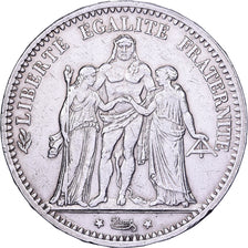 France, 5 Francs, Hercule, 1873, Paris, Silver, EF(40-45), Gadoury:745a