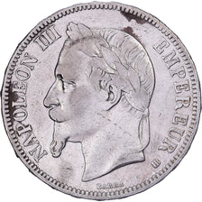 Frankreich, Napoleon III, 5 Francs, 1868, Strasbourg, Silber, SS, Gadoury:739