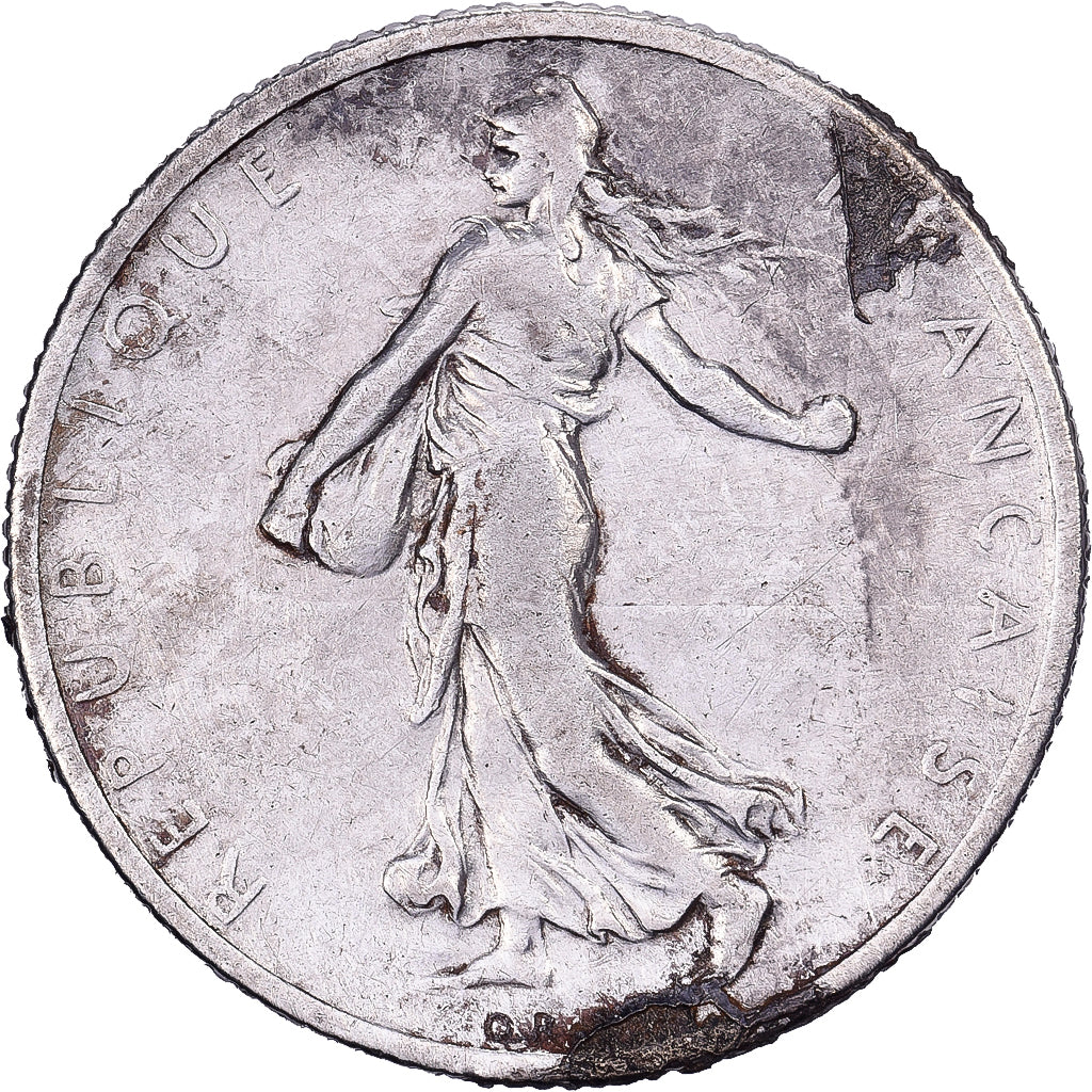 França, 2 Francs, Semeuse, 1900, Paris, Prata, VF(20-25), Gadoury:532, KM:845.1