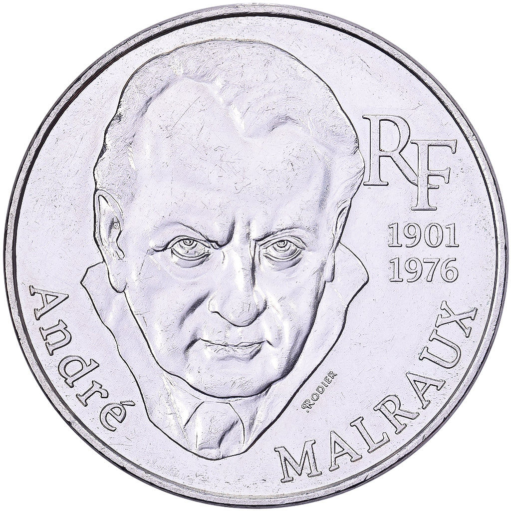 Francia, 100 Francs, André Malraux, 1997, Argento, SPL-, Gadoury:954, KM:1188