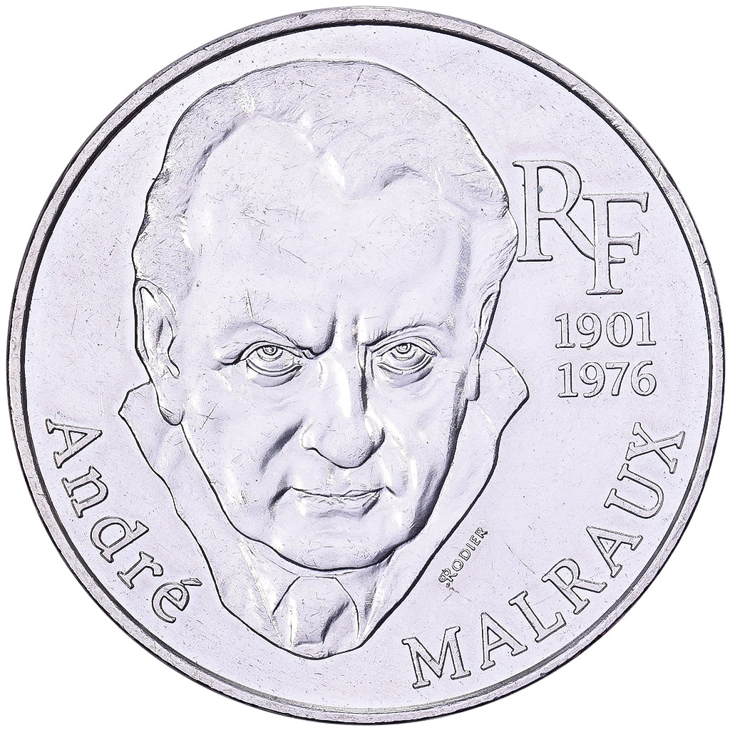 Frankreich, 100 Francs, André Malraux, 1997, Silber, VZ, Gadoury:954, KM:1188
