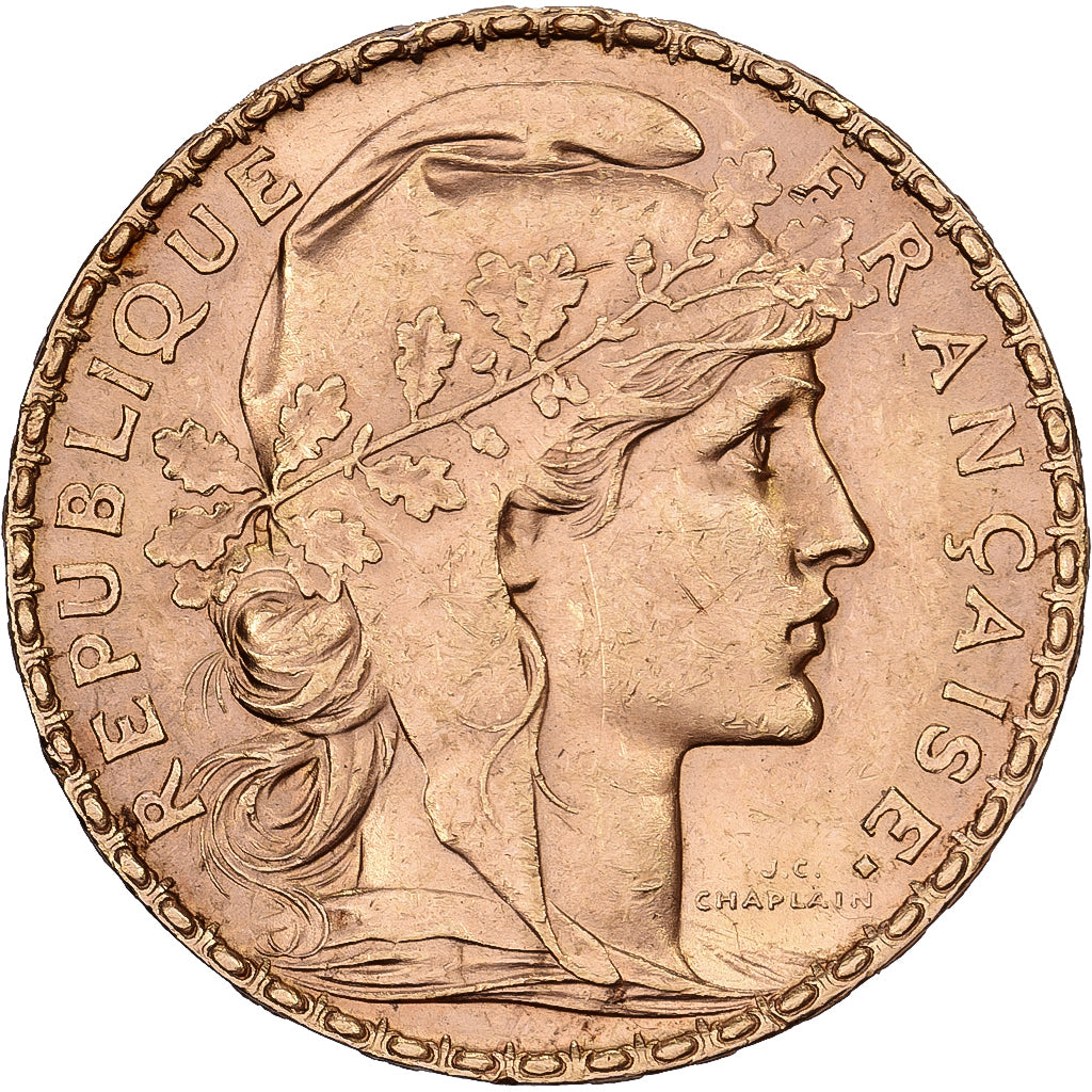 France, 20 Francs, Marianne, 1901, Paris, Or, SUP, Gadoury:1064, KM:847