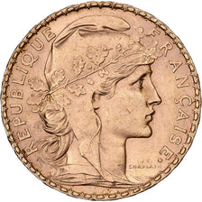 France, 20 Francs, Marianne, 1901, Paris, Or, SUP, Gadoury:1064, KM:847