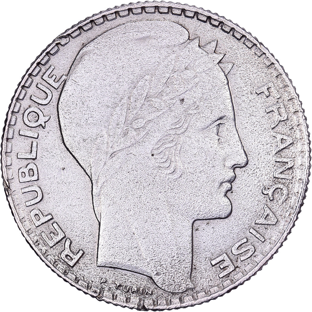 Francia, 10 Francs, Turin, 1939, Paris, Argento, BB, Gadoury:801, KM:878