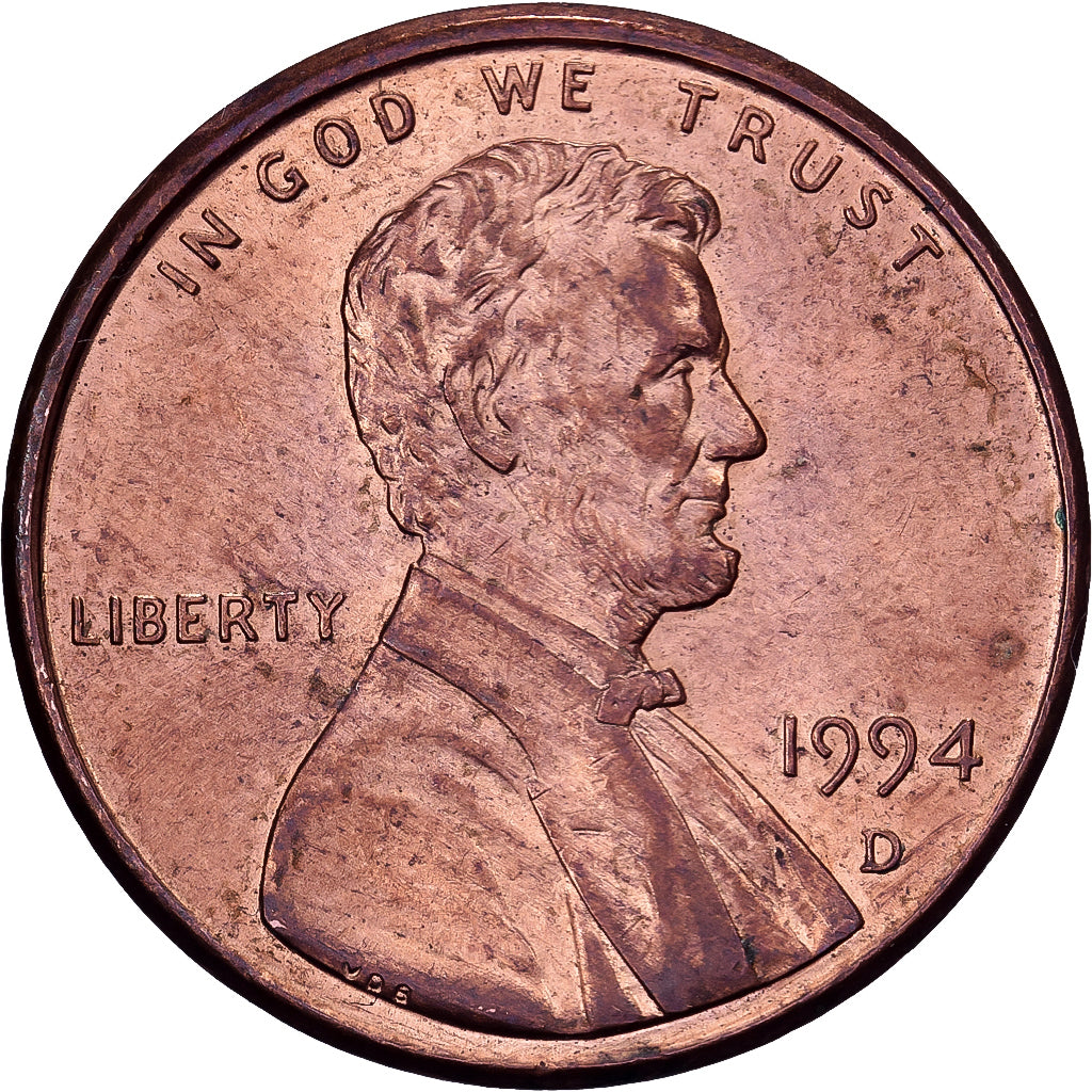 Vereinigte Staaten, Cent, Lincoln, 1994, U.S. Mint, Copper Plated Zinc, SS+