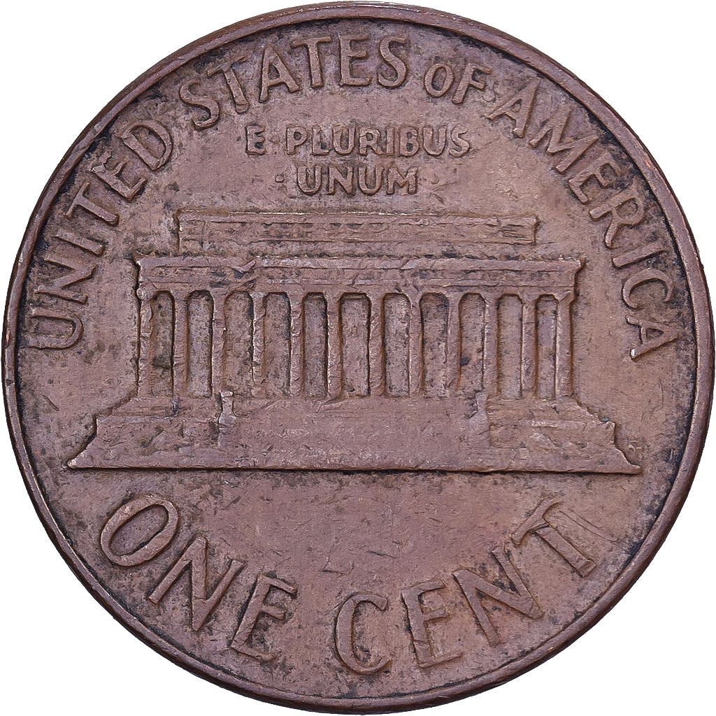 Stati Uniti, Cent, Lincoln, 1967, U.S. Mint, Ottone, BB, KM:201