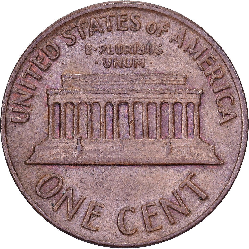 United States, Cent, Lincoln, 1971, U.S. Mint, Brass, AU(50-53), KM:201