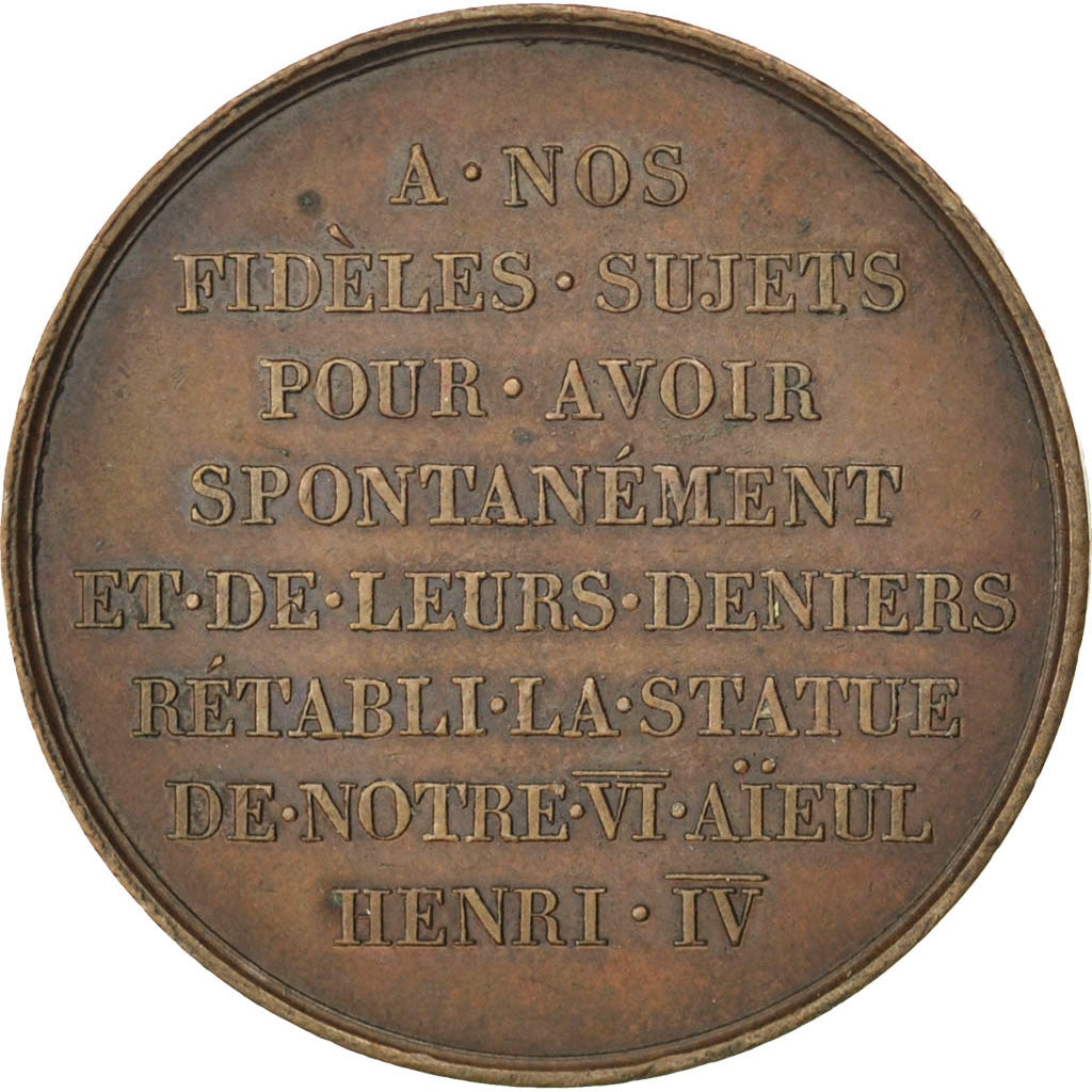 France, Médaille, Louis XVIII, Cuivre, Gayrard, SUP