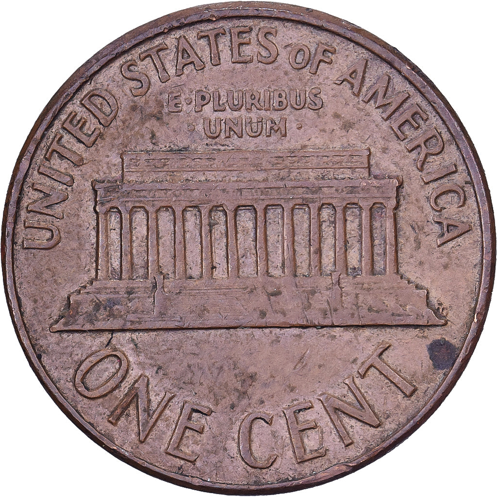 United States, Cent, Lincoln, 1964, U.S. Mint, Brass, EF(40-45), KM:201