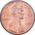 Estados Unidos, Cent, Lincoln, 1989, U.S. Mint, Cobre chapado en cinc, MBC+