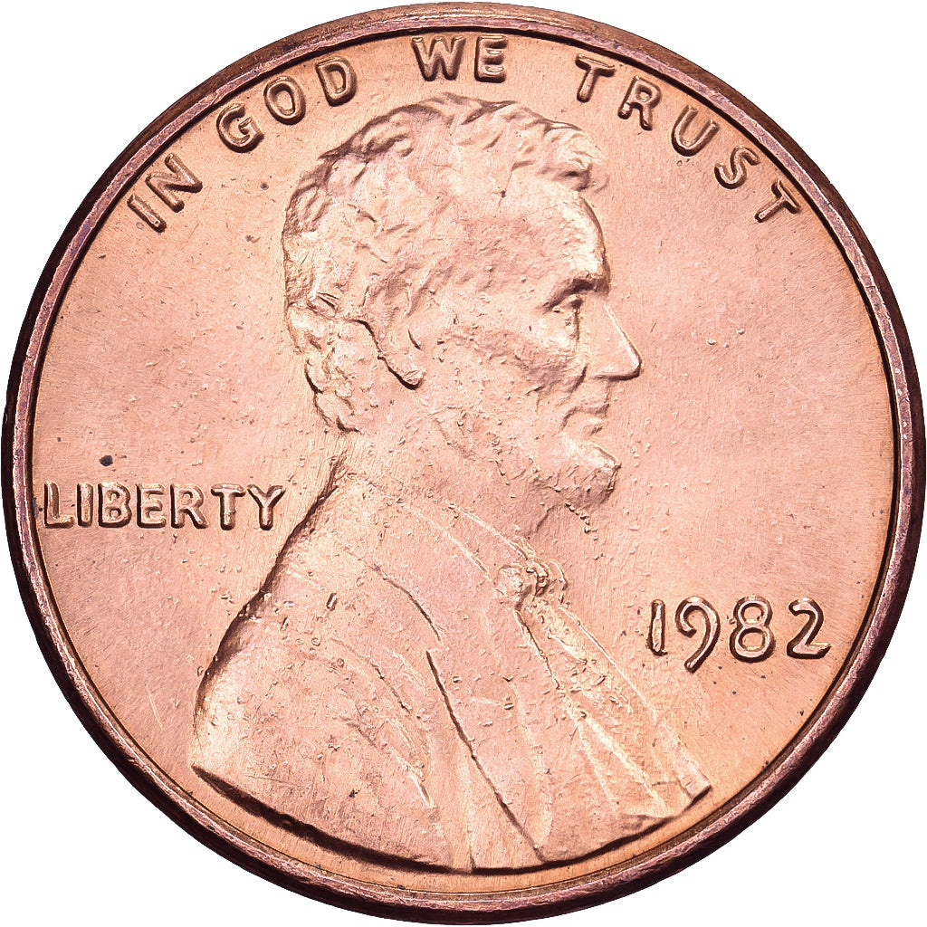 Stati Uniti, Cent, Lincoln, 1982, U.S. Mint, Ottone, SPL-, KM:201