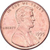 Estados Unidos, Cent, Lincoln, 1995, U.S. Mint, Cobre chapado en cinc, EBC