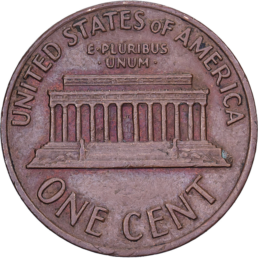 Stati Uniti, Cent, Lincoln, 1969, U.S. Mint, Ottone, BB, KM:201