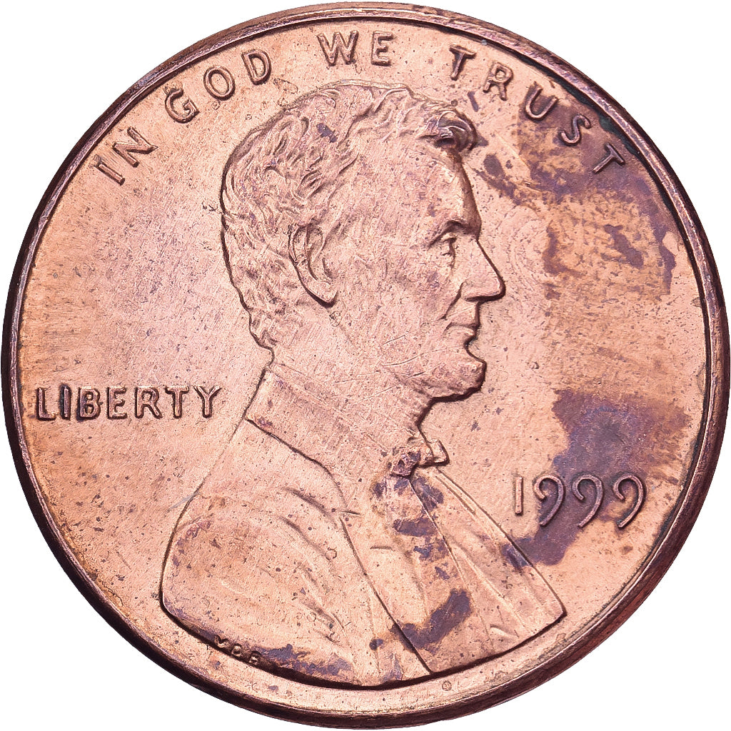 United States, Cent, Lincoln, 1999, U.S. Mint, Copper Plated Zinc, VF(30-35)