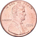 United States, Cent, Lincoln, 1996, U.S. Mint, Copper Plated Zinc, AU(50-53)