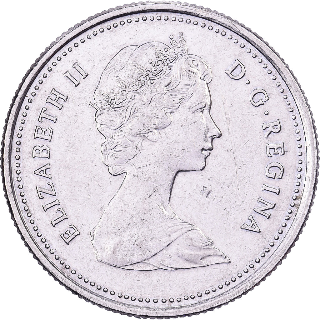 Canada, Élisabeth II, 25 Cents, 1981, Royal Canadian Mint, Nickel, TTB+, KM:74