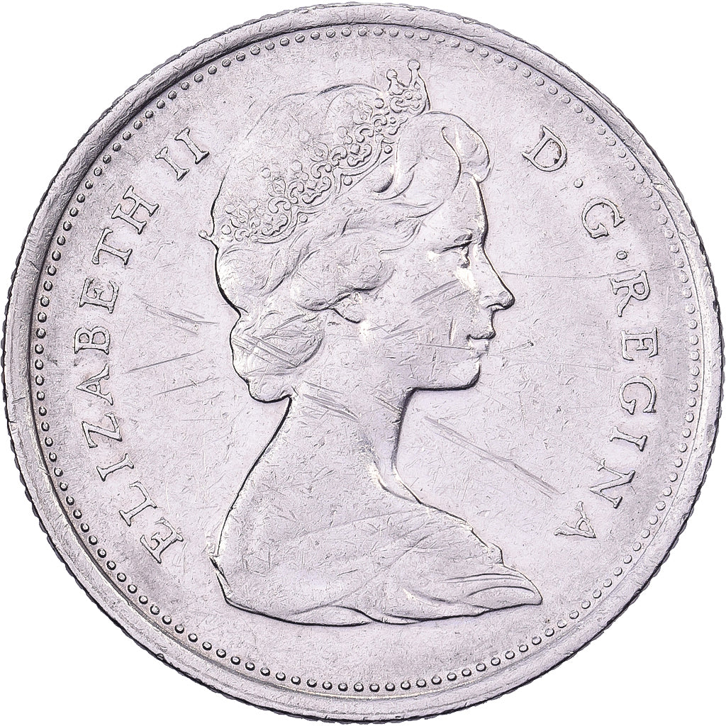 Canada, Elizabeth II, 25 Cents, 1969, Royal Canadian Mint, Nikiel, AU(50-53)