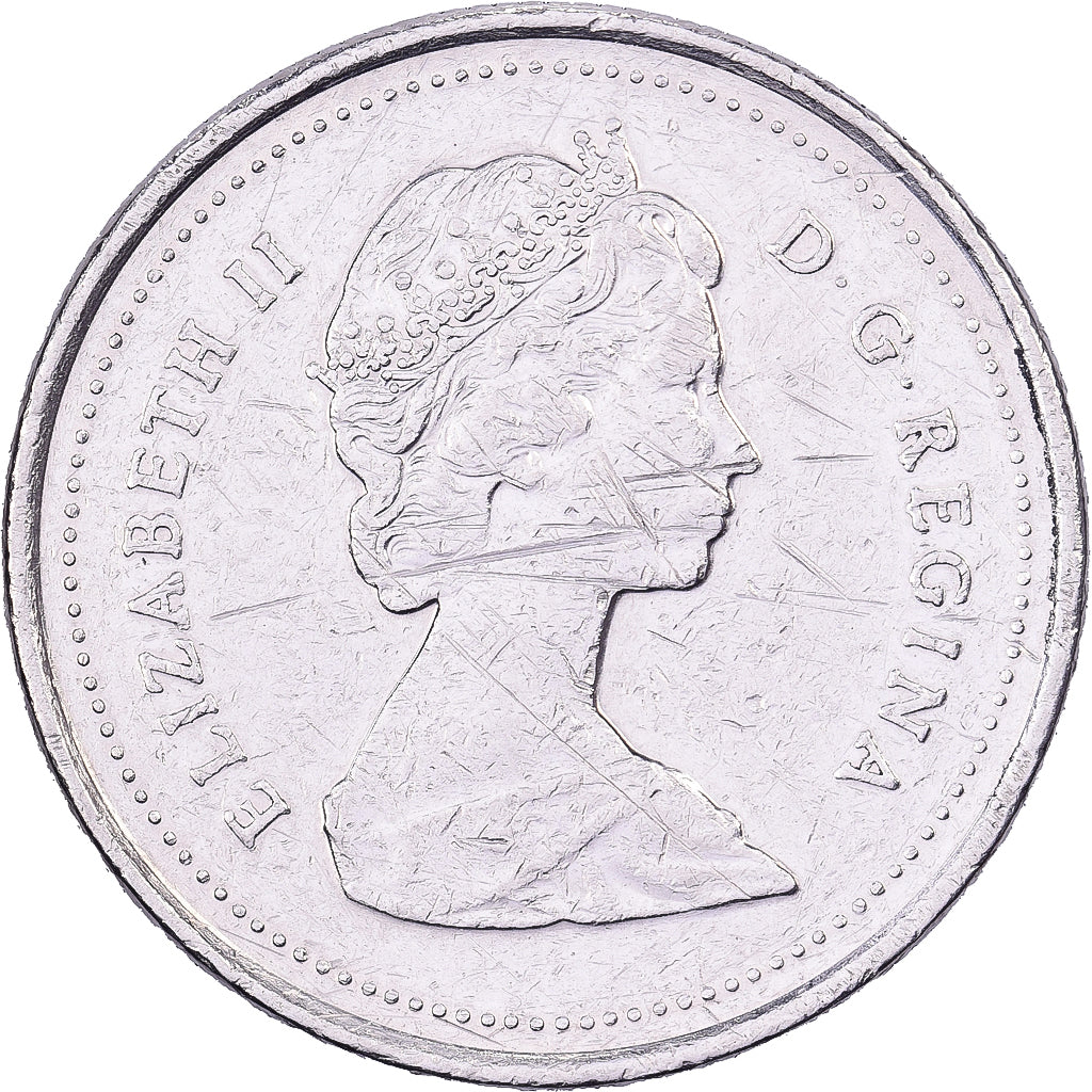 Canada, Elizabeth II, 25 Cents, 1989, Royal Canadian Mint, Nickel, AU(50-53)