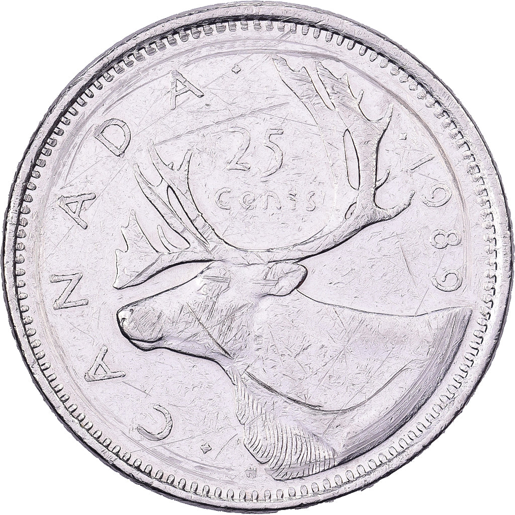 Canada, Elizabeth II, 25 Cents, 1989, Royal Canadian Mint, Nickel, AU(50-53)