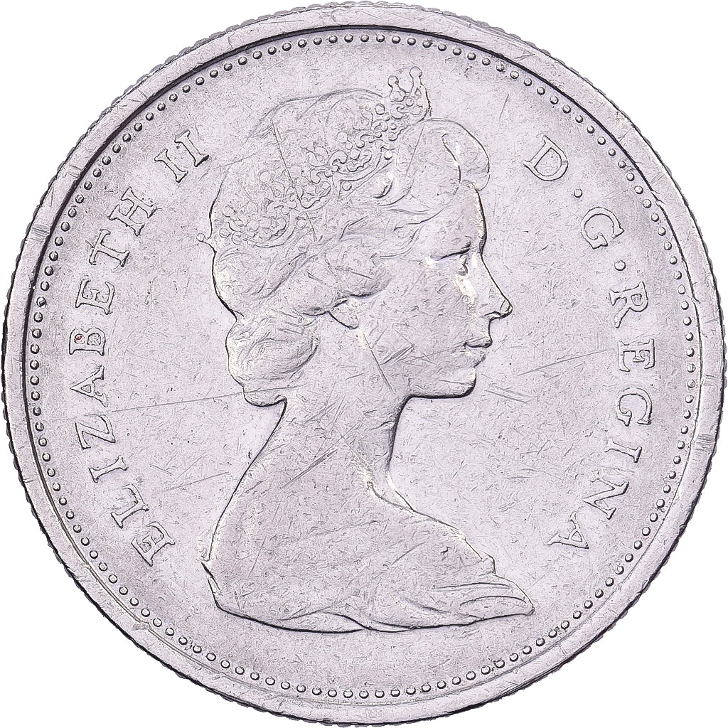 Canada, Elizabeth II, 25 Cents, 1968, Royal Canadian Mint, Nickel, AU(50-53)