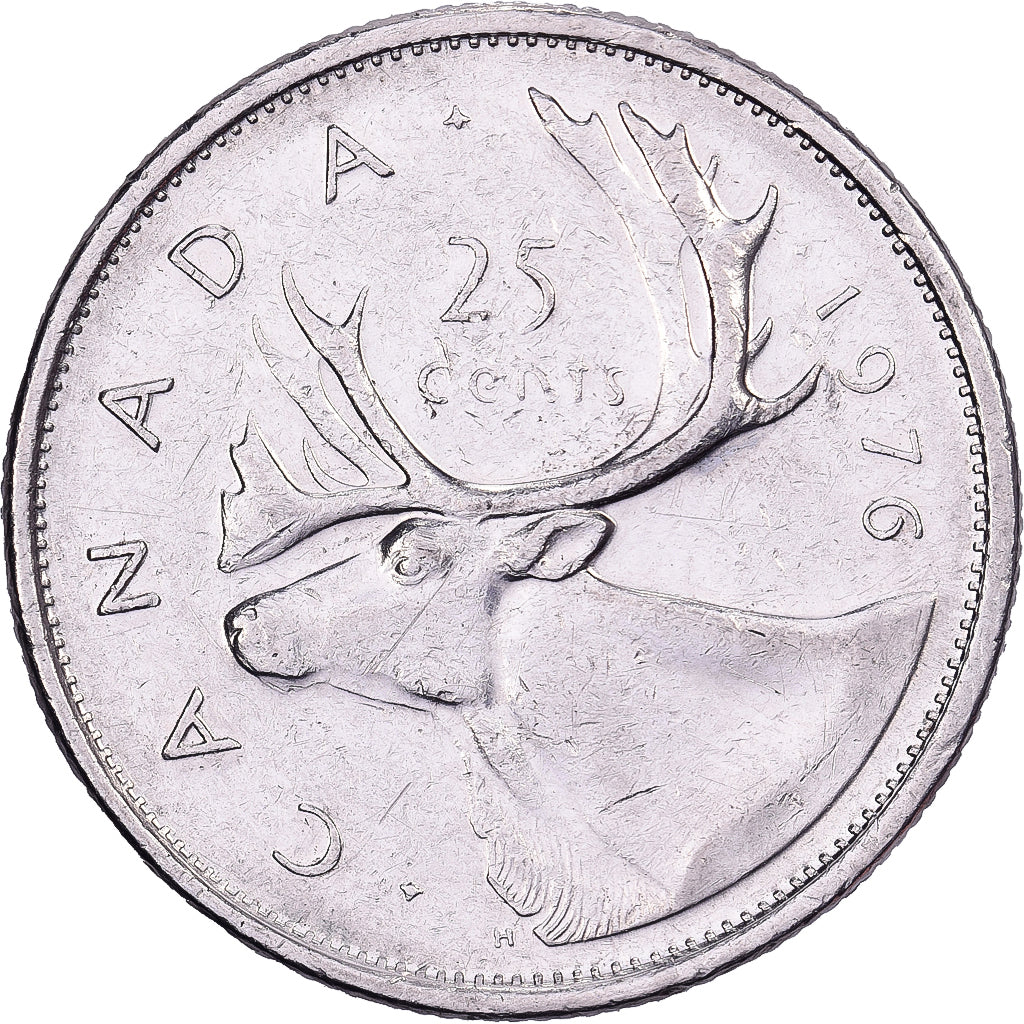 Canadá, Elizabeth II, 25 Cents, 1976, Royal Canadian Mint, Níquel, AU(50-53)