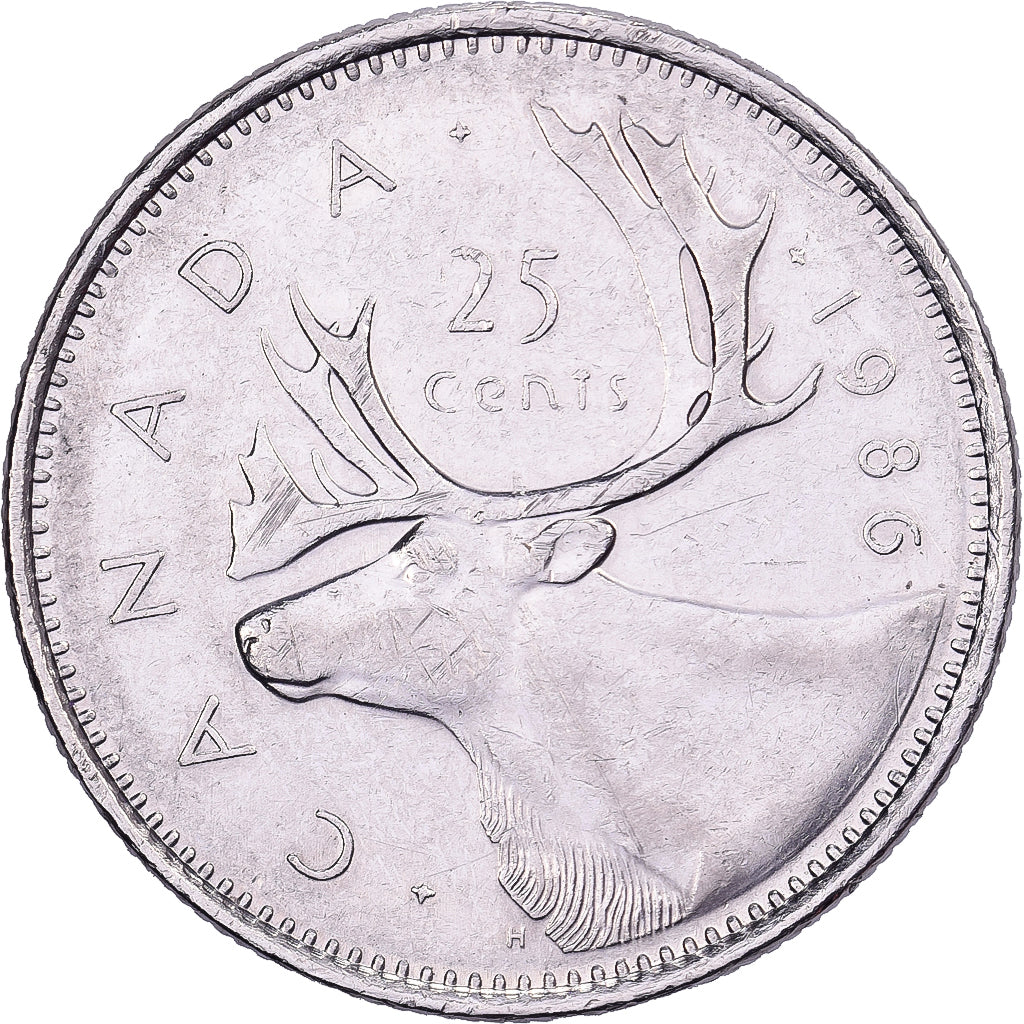 Canadá, Elizabeth II, 25 Cents, 1986, Royal Canadian Mint, Níquel, AU(50-53)