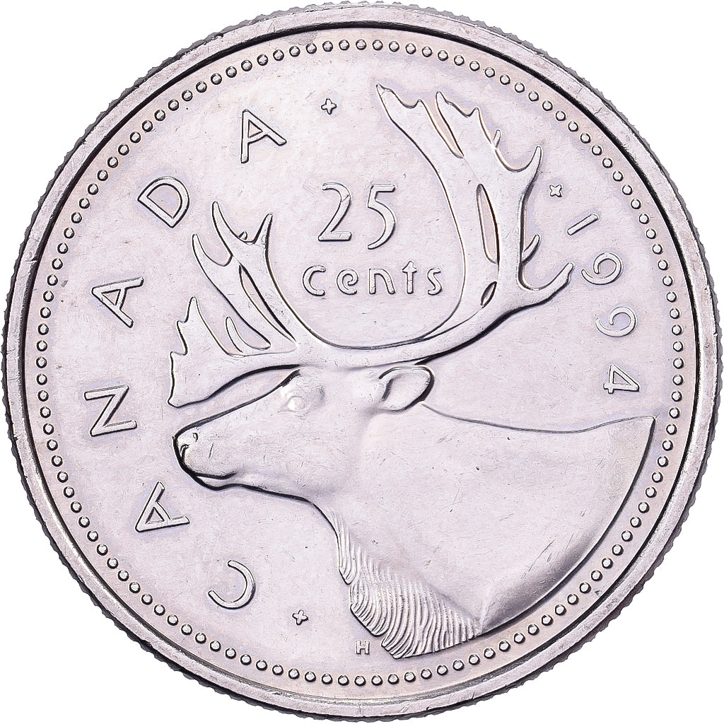 Canadá, Elizabeth II, 25 Cents, 1994, Royal Canadian Mint, Níquel, AU(50-53)