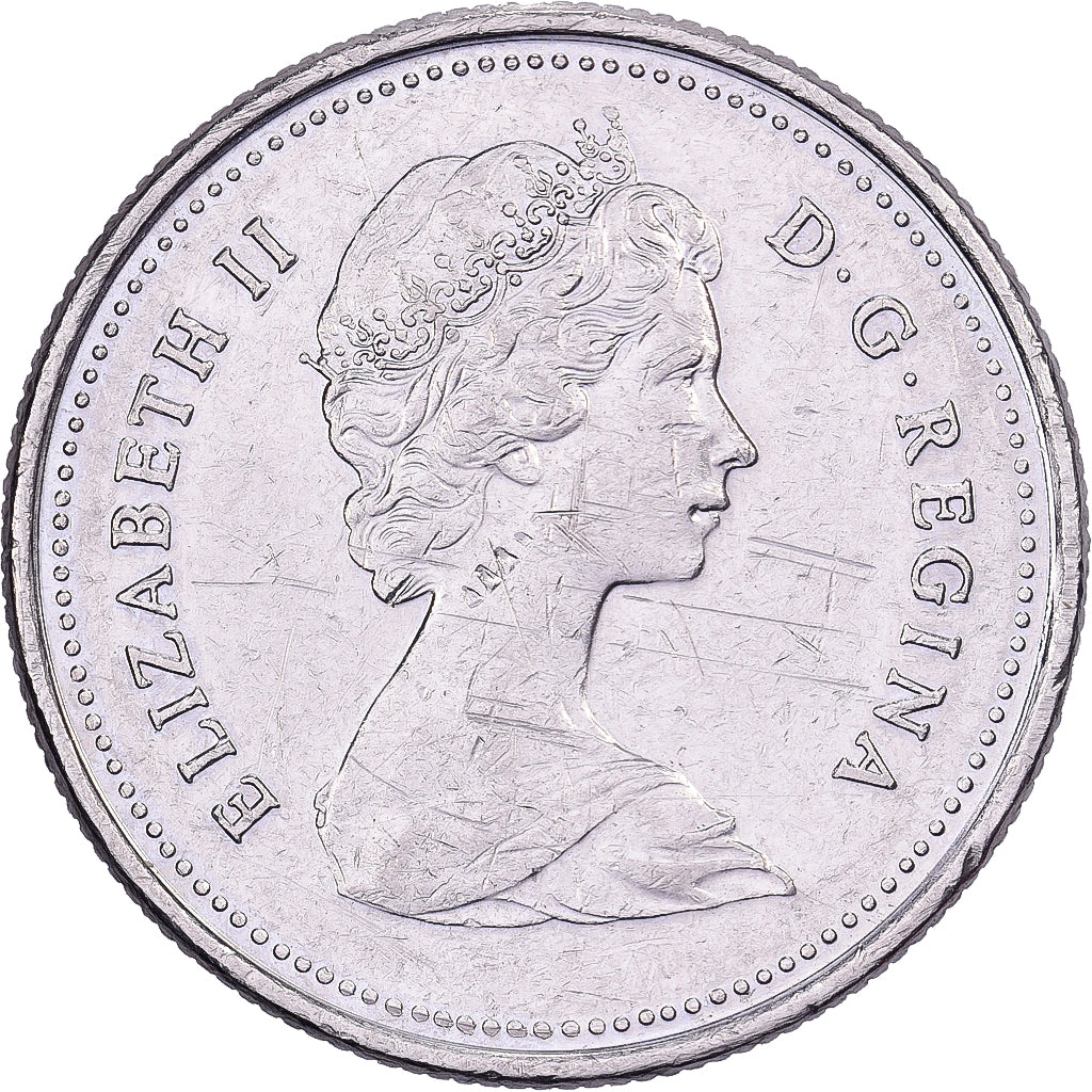 Canadá, Elizabeth II, 25 Cents, 1982, Royal Canadian Mint, Níquel, AU(50-53)