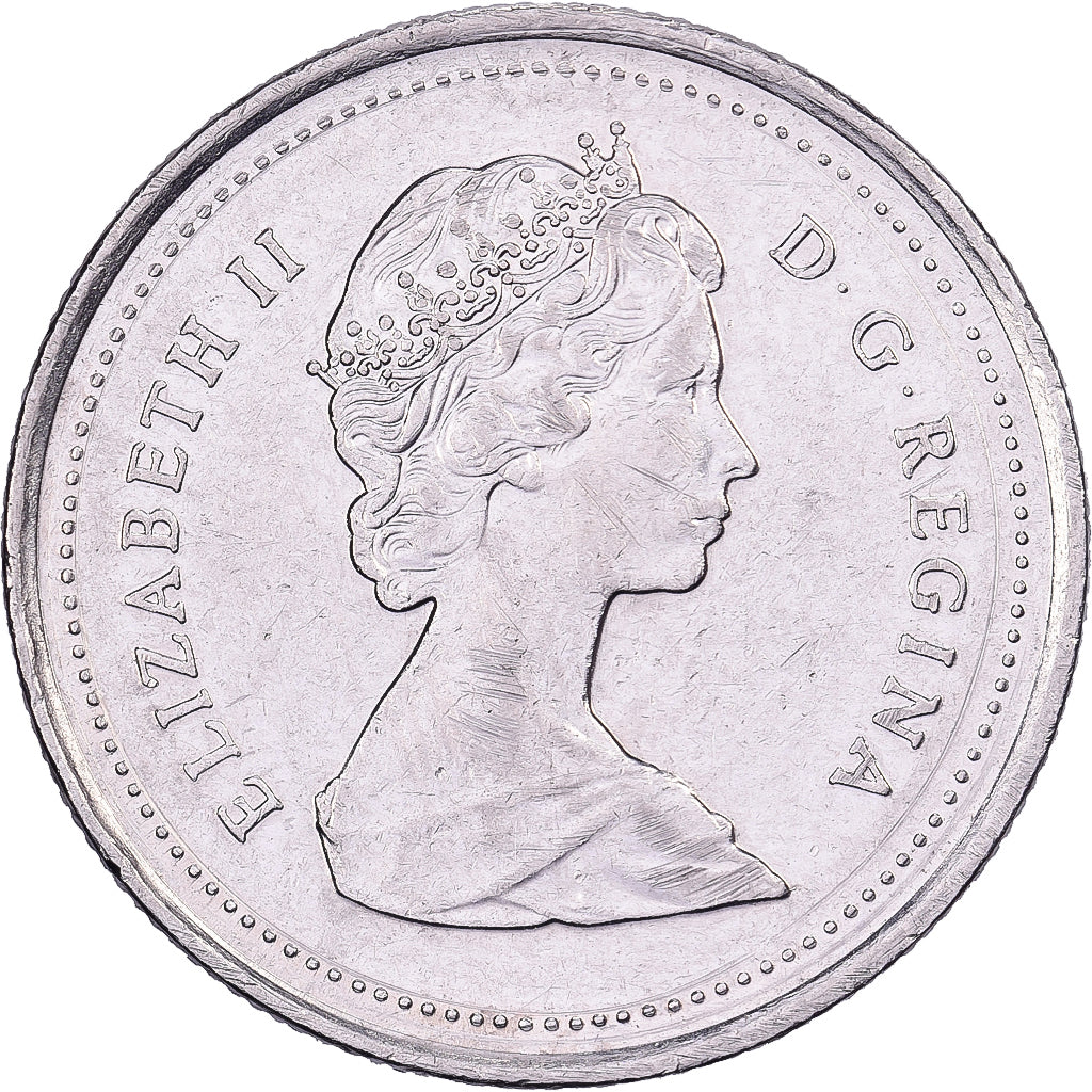 Canadá, Elizabeth II, 25 Cents, 1988, Royal Canadian Mint, Níquel, AU(50-53)
