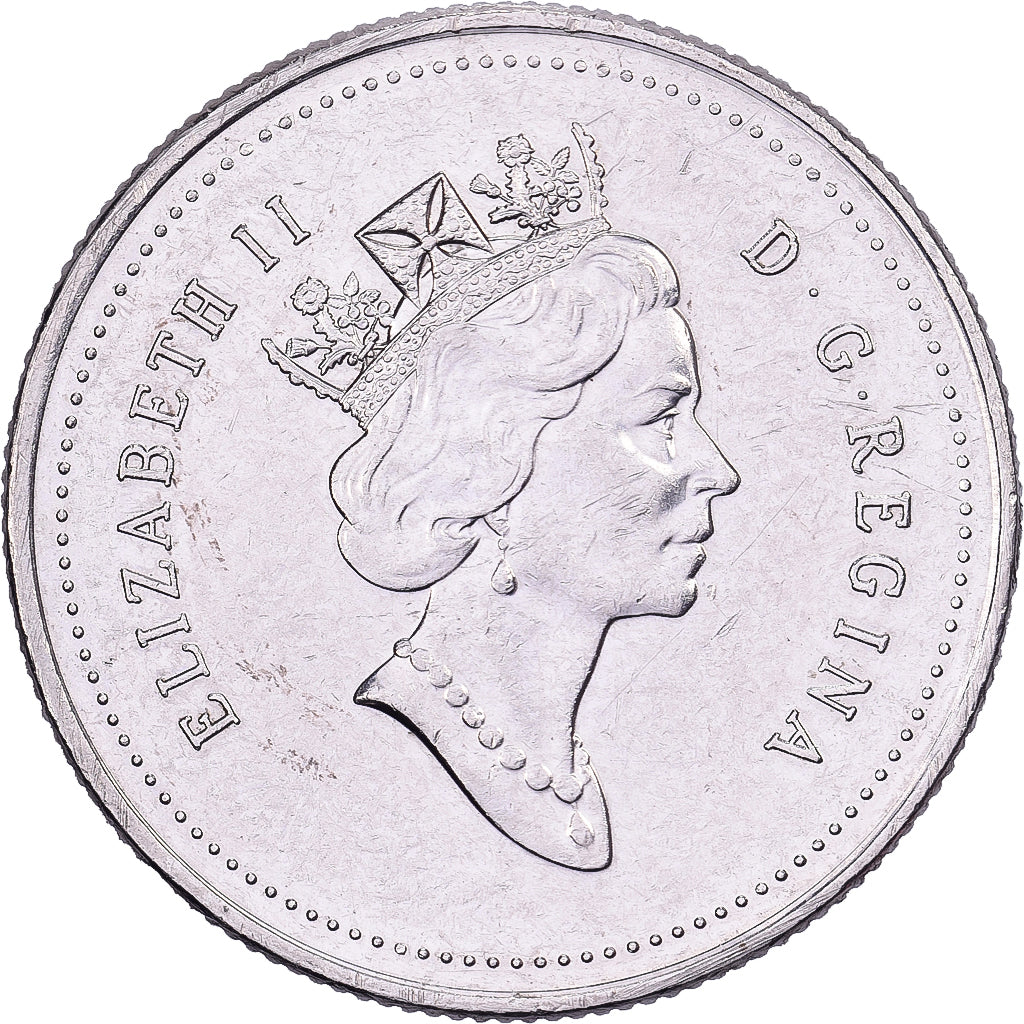 Canadá, Elizabeth II, 25 Cents, 1990, Royal Canadian Mint, Níquel, AU(50-53)