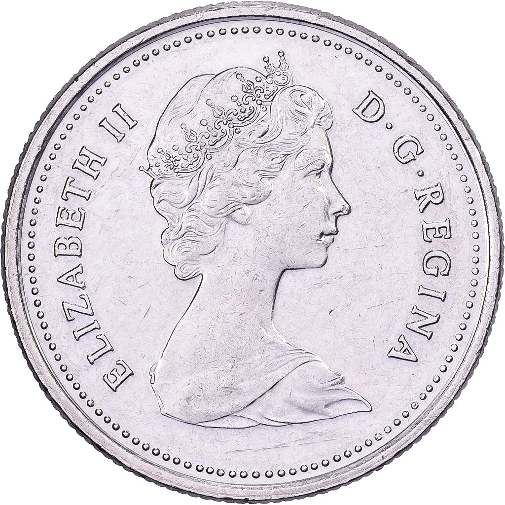 Canada, Elizabeth II, 25 Cents, 1984, Royal Canadian Mint, Nickel, AU(50-53)