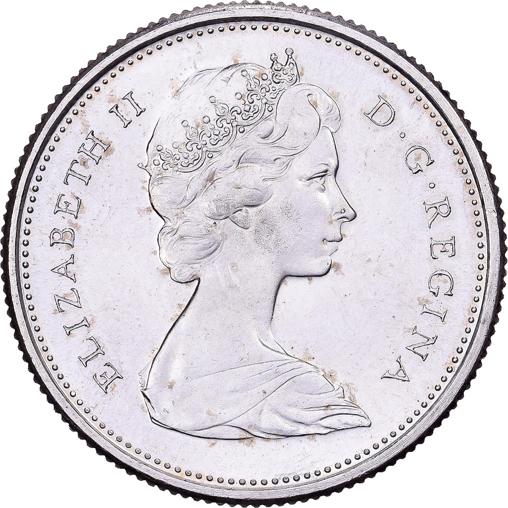 Canada, Elizabeth II, 25 Cents, 1867-1967, Royal Canadian Mint, Srebro