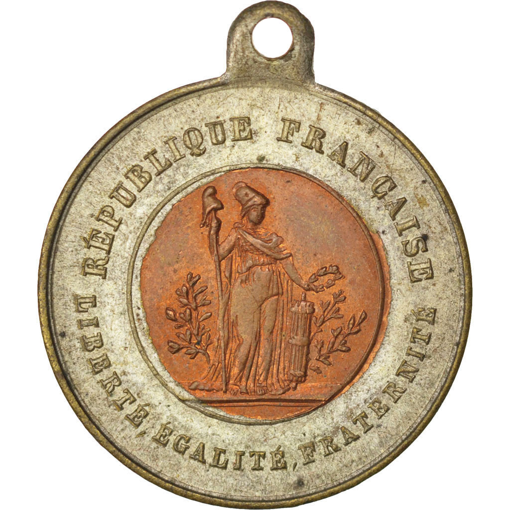 France, Médaille, French Second Republic, 1848, Cuivre, SUP