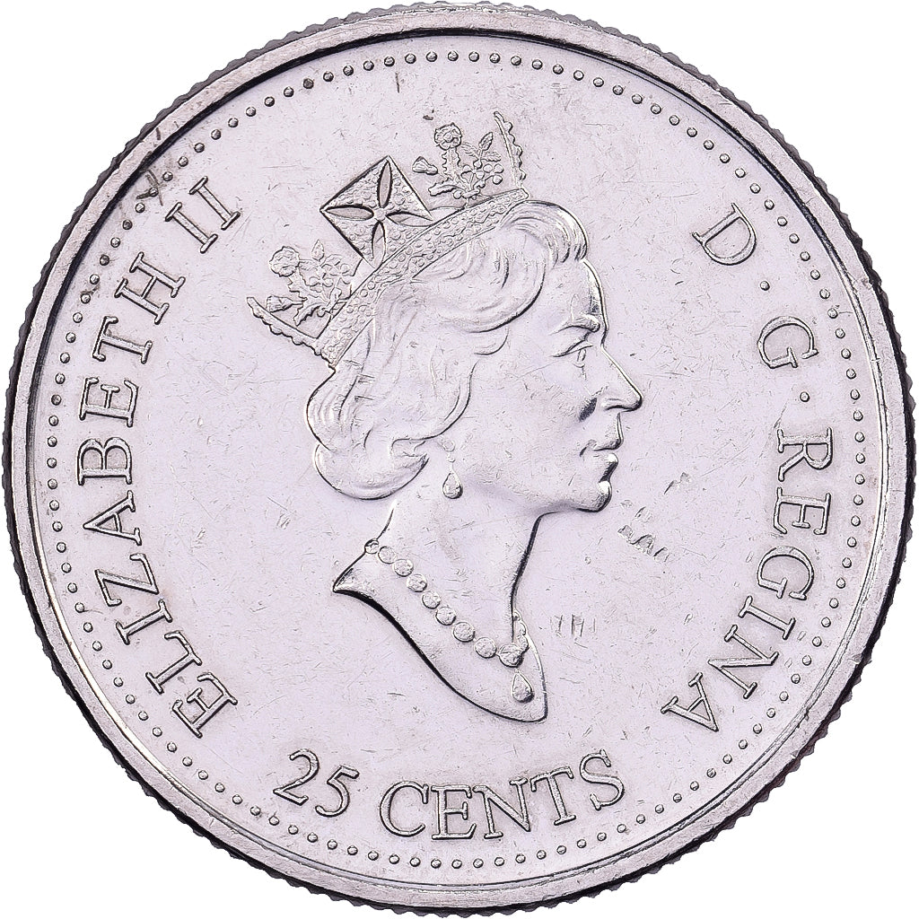 Canadá, Elizabeth II, 25 Cents, 1999, Royal Canadian Mint, Níquel, AU(55-58)
