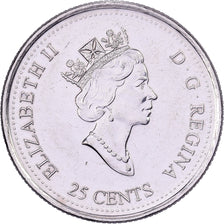 Canada, Elizabeth II, 25 Cents, 1999, Royal Canadian Mint, Nikiel, AU(55-58)