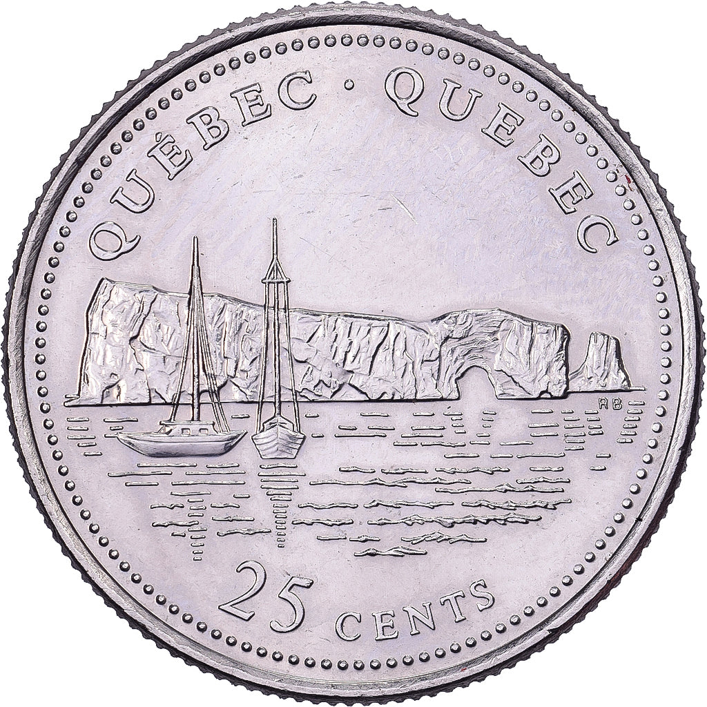 Canadá, Elizabeth II, 25 Cents, 1992, Royal Canadian Mint, Níquel, AU(55-58)