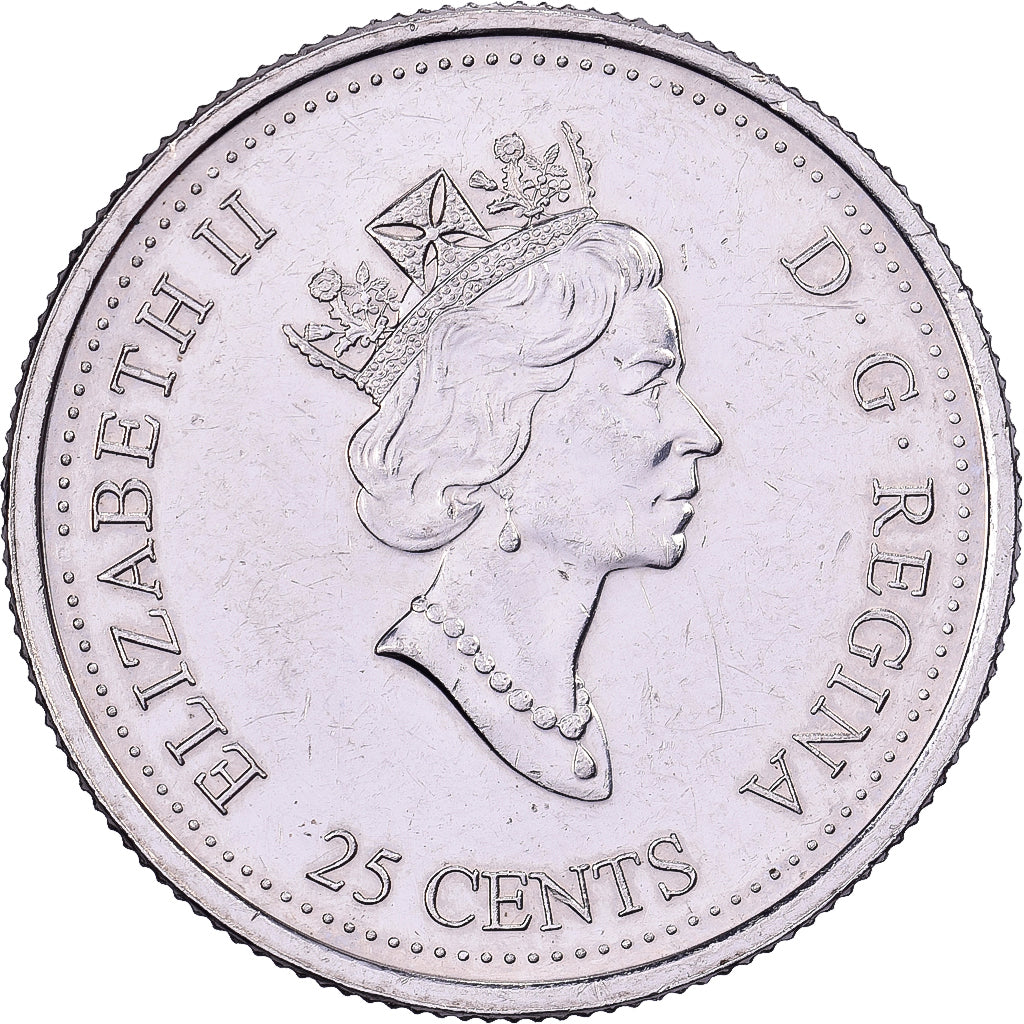 Canadá, Elizabeth II, 25 Cents, 1999, Royal Canadian Mint, Níquel, AU(55-58)