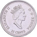 Canadá, Elizabeth II, 25 Cents, 1999, Royal Canadian Mint, Níquel, AU(55-58)