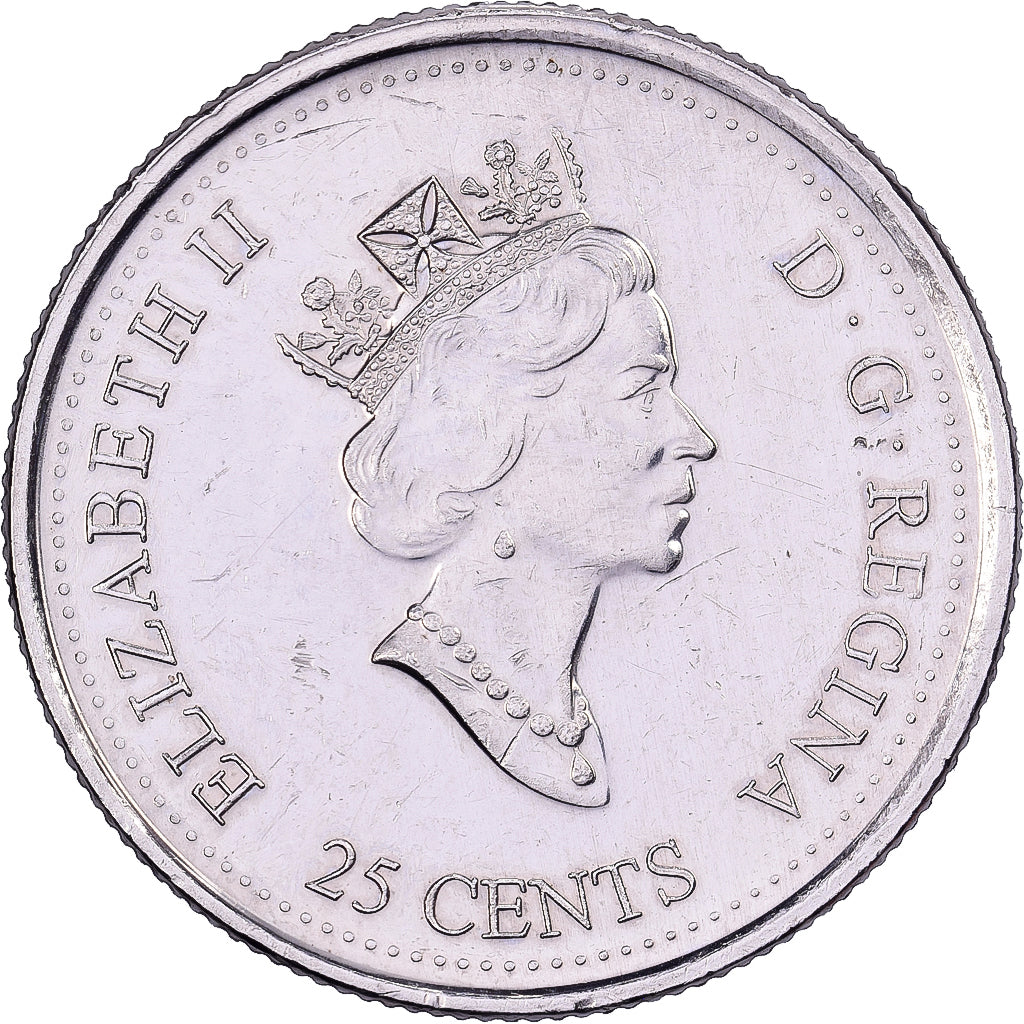 Canadá, Elizabeth II, 25 Cents, 1999, Royal Canadian Mint, Níquel, AU(55-58)