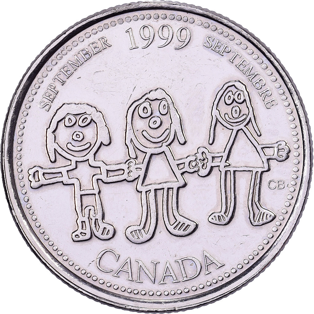 Canadá, Elizabeth II, 25 Cents, 1999, Royal Canadian Mint, Níquel, AU(55-58)