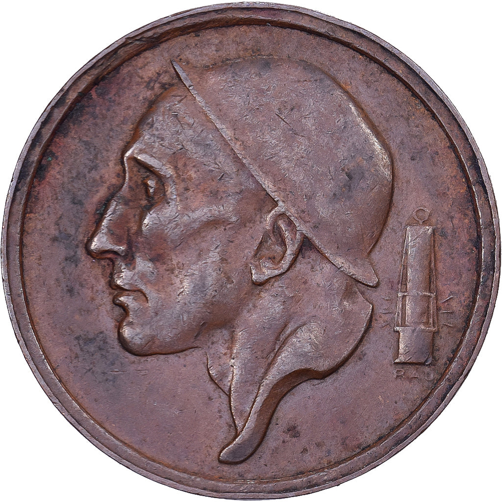 Bélgica, Baudouin I, 20 Centimes, 1957, Brussels, Bronce, MBC, KM:146