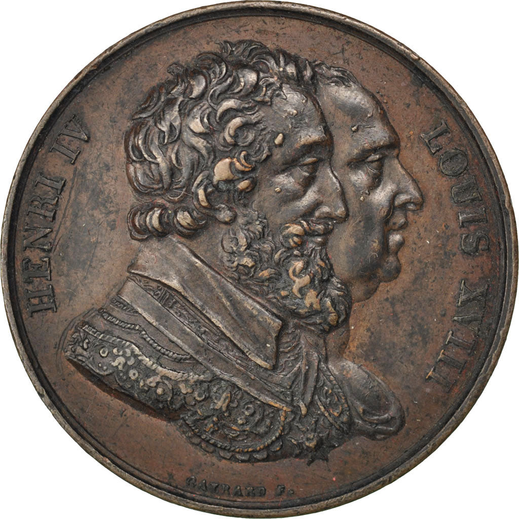 Frankreich, Medaille, Louis XVIII, Kupfer, Gayrard, SS+